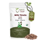Organic Way Whole Milk Thistle Seeds - Herbal Tea - Origin - Albania (8 Oz) | Silybum marianum botanical herb, European Wild-Harvest, USDA Organic and Kosher Certified; raw, vegan, Non-GMO & gluten-free