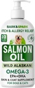 BARK&SPARK Salmon Oil for Dogs & Cats - Natural Omega-3 Fish Oil for Dogs - Skin & Coat Support - Liquid Food Supplement for Pets - EPA+DHA Fatty Acids for Joint Function, Immune & Heart Health 32oz