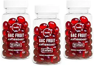 OX HEALTH Super Antioxidant Supplement | Gac Super Fruit | DHA | Momordica | 3-Pack |180 Softgels | Supports Healthy Aging | Immune Support | Advanced Antioxidation