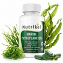 Marine Phytoplankton Omega 3 Supplement – Plant-Based Algae Capsules for Energy, Focus & Cellular Support – Vegan Superfood for Brain, Heart & Skin Health – 1,000mg – 60 Vegan Capsules
