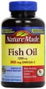 Nature Made Fish Oil Omega-3, 1200mg, Pack of 100 Softgels