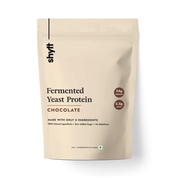 Shyft Fermented Yeast Protein | Chocolate - 1Kg | 24g Protein | 5.5g BCAA | Easy to Digest | Complete Amino Acid Profile | Just 5 Natural Ingredients | No Chemicals | Vegan Protein | Gut Friendly