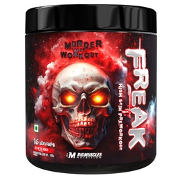 Bigmuscles Nutrition Freak Pre-Workout [100g, Sex on the Beach] | Increased Energy, Strength, Mental Focus & Powerfull Pumps | 17 Servings