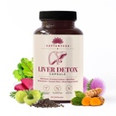 SAPTAMVEDA Natural Liver Detox Capsules Pack of 1 (60 Capsules)| Punarnava, Bhumi Amla, Kutki, Kalmegh & Milk Thistle Extract | Ayurvedic Liver Wellness Supplement