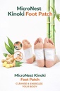 MicroNest Kinoki Detox Foot Patch with Adhesive Sheets | Natural Herbal Foot & Body Detox Patches for Relaxation & Deep Sleep | 10 Foot Patches + 10 Adhesive Sheets