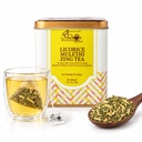 The Indian Chai - Licorice Mulethi Zing Tea 30 Pyramid Tea Bags with Spearmint for Immunity and Stress