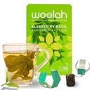 Woolah Rare Assam Green Tea With Tulsi | Bagless Whole Leaf Green Tea Dips | Naturally Grown | Rich in Antioxidants | Clean & Refreshing | Plastic-Free Brewing (15 Dips / 30 Cups)