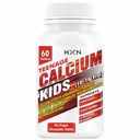 HXN Calcium For Kids With Vitamin D3, Magnesium, Zinc, Vitamin B12, Multivitamin Supplements for Teenager Kids Strong Bones Health | Teeth | Growth | Sugar Free -60 Chewable Tablets (10-16 years)