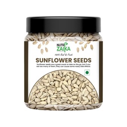 NUTRIZAIKA Premium Raw Sunflower Seeds for Eating 500g - Protein, Fibre and Antioxidants Rich Superfood for Heart Health, Immune Support, Healthy Diet Snack
