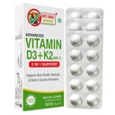 Vitamin D3 K2 Supplement | Vitamin K2 MK7 To Support Bone & Heart Health | Veg D3 - Lichen (30 Tablets)