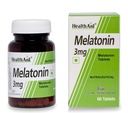 HealthAid Melatonin 3mg Supplement for Men & Women | Supports Relaxation, Restful Sleep & Healthy Sleep Cycle | 60 Tablets