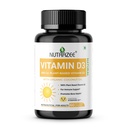Nutrazee Vegan Vitamin D3 Supplement For Men & Women, 60 Capsules