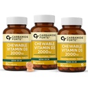 Carbamide Forte Vitamin D3 2000IU | Vitamin D Tablets for Bone & Immune Health | D3 supplement -Cholecalciferol | Vitamin D3 Tablets for Women & Men | Raspberry Flavour - 90 Tablets (Pack of 3)