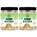 True Rich Organics Gond Katira Pure 300g | Tragacanth Dried Gum | Badam Pisin Seed Combo Pack of 2 150g Each