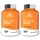 Naturyz Calcium Plus with Calcium Citrate | Vitamin D | zinc | Magnesium Ideal Supplement for Bone Health & Joint Support for Men & Women - 100 capsules (Pack of 2), 2 count
