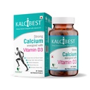 HealthBest KalciBest Calcium Tablets For Men & Women - 30 Supplement with Zinc, Magnesium, Vitamin D3 - Promotes Joint Muscle & Strengthen Bone Health