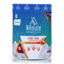 NRoute Firefuel Preworkout Energy Powder with Beta Alanin Caffeine L-Citrulline L-Arginine Creapure Electrolyte Blend & Matcha Green Tea Extract for Strength & Workout Performance Fruit Punch 390gm
