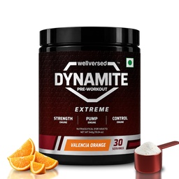 Dynamite Extreme Pre Workout For Men, 30 Servings, Valencia Orange