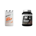 Bigmuscles Nutrition Real Bcaa With Electrolytes [90 Servings,Summer Bonanza]|Bcaa Powder In 2:1:1 | Bigmuscles Nutrition Clean Whey Protein Performance [1kg, Rich Chocolate] | 25g Protein with 8 Nat