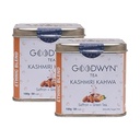 Goodwyn Kashmiri Kahwa Green Tea | Indian Spice Blend | Loose Leaf | 100g (Pack of 2)