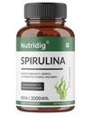 Spirulina Extract Capsules – Standardized to 30% Phycocyanin | High-Antioxidant Superfood | Supports Detox, Immunity, Energy & Skin Health – 60 Veg Capsules