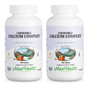 Maxi Health Chewable Calcium Complex – Vanilla Flavor Vitamin D3 and Magnesium Chewables to Help Support Bones – Kosher Magnesium and Calcium Supplement for Women and Men (180 Count, Pack of 2)