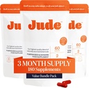 Jude Bladder Control Tablets, Daily Supplement, Reduce Leaks, Relieve Need-to-Go Urgency, Improve Sleep, Overactive Bladder Tablets, 180 Capsules