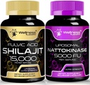 Nattokinase Supplement Capsules - 5000 FU - Enzymes from Pure Japanese Natto Extract | Bundle