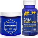 NATURAL STACKS GABA Brain Food + Apigenin Supplement for Sleep Bundle - Supports Relaxation and Sleep* - 180 Total Capsules
