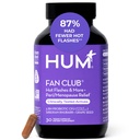 HUM Fan Club Menopause Supplement Grape Seed & Siberian Rhubarb, 30 Count | Siberian Rhubarb, Grape Seed Extract, Probiotic Blend, Estrogen-Free, Non-Hormonal, Women, Vegan