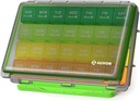 AUVON Moisture-Proof Monthly Pill Organizer, Large 28 Days Pill Box Case with Removable 4 Weeks Medication Organizer Rows, Travel-Friendly to Store Fish Oils, Vitamins, Supplements, Medications