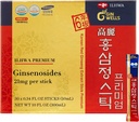 ILHWA Premium Korean Red Ginseng Extract Sticks (0.34fl oz X 30 Sticks) - for Immunity. Ginsenoside 21 mg per Serving