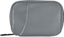 Naanle 7 Day Pill Case Travel Pill Organizer Bag with Zipper Portable Weekly Case Compact Size for Vitamin Supplement Holder, Solid Color Grey
