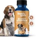 Scoot Stopper for Dogs & Cats – Natural Anal Gland & Digestive Support Supplement for Scooting, Stool Consistency, Constipation, Indoor Accidents & Difficult Pooping – 400 Odorless Pills