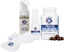 Heyedrate Triglyceride Omega 3 Fish Oil, Heated Eye Mask, Lid and Lash Cleanser Foaming Tea Tree Face Wash Bundle for Eye Health, Provides Relief for Irritated Eyes