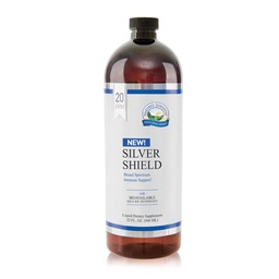 Nature's Sunshine Silver Shield Liquid, 32 Fl Oz | Colloidal Silver Liquid with Aqua Sol Technology Provides Immune Support and Protection