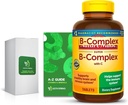 Super B-Complex with C, 460 Tablets with Exclusive Vitamins & Minerals A to Z - Better Ligth&Spring Guide (2 Items)