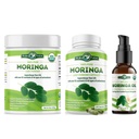 PURA VIDA MORINGA Powder 8 oz Capsules (120 Count) and Organic Moringa Oil (2fl oz)