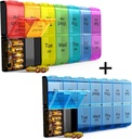 Extra Large Pill Organizer 2 Times a Day, Weekly XL AM PM Pill Case, 7 Day Pill Box Twice a Day