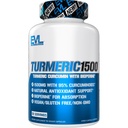 Evlution Herbal Relief Turmeric Curcumin with Bioperine - EVL 1500mg 95% Curcuminoid Turmeric Curcumin with Black Pepper for Digestive Skin Immunity Liver and Joint Support - Non GMO Vegan Supplement