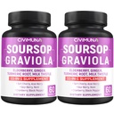 Soursop Graviola Capsules with Elderberry, Turmeric Curcumin and More - 120 Capsules for 4 Months Supply (Pack of 2)