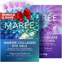 MAREE Eye Gels & Acne Сlearing Devices Bundle - Under Eye Gels for Puffy Eyes and Dark Circles, Hydrocolloid Acne Therapy Device - Marine Collagen & Hyaluronic Acid, Green Algae Extract & Tea Tree Oil