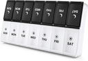 DANYING Extra Large Pill Organizer 2 Times a Day, XL Weekly Pill Box 2 Per Day, AM PM Pill Case, Day Night Pill Container 7 Day, Vitamin Case Twice a Day
