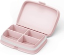 Slim Pill Case - Portable Pill Organizer with Removable Compartments - Leakproof Pill Holder for Daily Medication