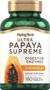 Piping Rock Papaya Digestive Enzymes Chewable | 180 Tablets | Ultra Supplement for Women and Men | Carica Papaya | Vegetarian, Non-GMO, Gluten Free
