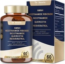 Totaria NMNH (NAD or NMN Alternative Supplement) (Dihydronicotinamide Mononucleotide) Ultra Strength, NAD+ Support w/NR, Resveratrol & Quercetin, Ultra Absorption for Anti-Aging, Vegan