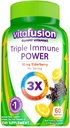 Triple Immune Power Gummy Vitamins Compatible with Vitafusion, 60ct-L8