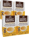COUNTRY FARMS Skinny Broth 7-Day Plan, Instant Chicken Bone Broth, 10G Protein, Collagen Type II, Promotes Better Digestion, Bone Health, 7 Day Plan, 4 Pack, 28-15g Packets