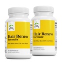 Terry Naturally Hair Renew Formula - Hair Growth Support Supplement with Horsetail Biotin & Folic Acid - Millet Seed Oil for Keratin Production Support - 60 Softgels, 2 Pack
