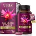 VINIA Piceid Resveratrol Supplement Capsules. Increases Blood Flow and Nitric Oxide. Blood Pressure and Heart Health Support | Antioxidant from Red Grapes | Non-GMO, 60 Count